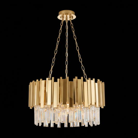 SOPHIE Crystal Chandelier 6 Light 600mm Gold