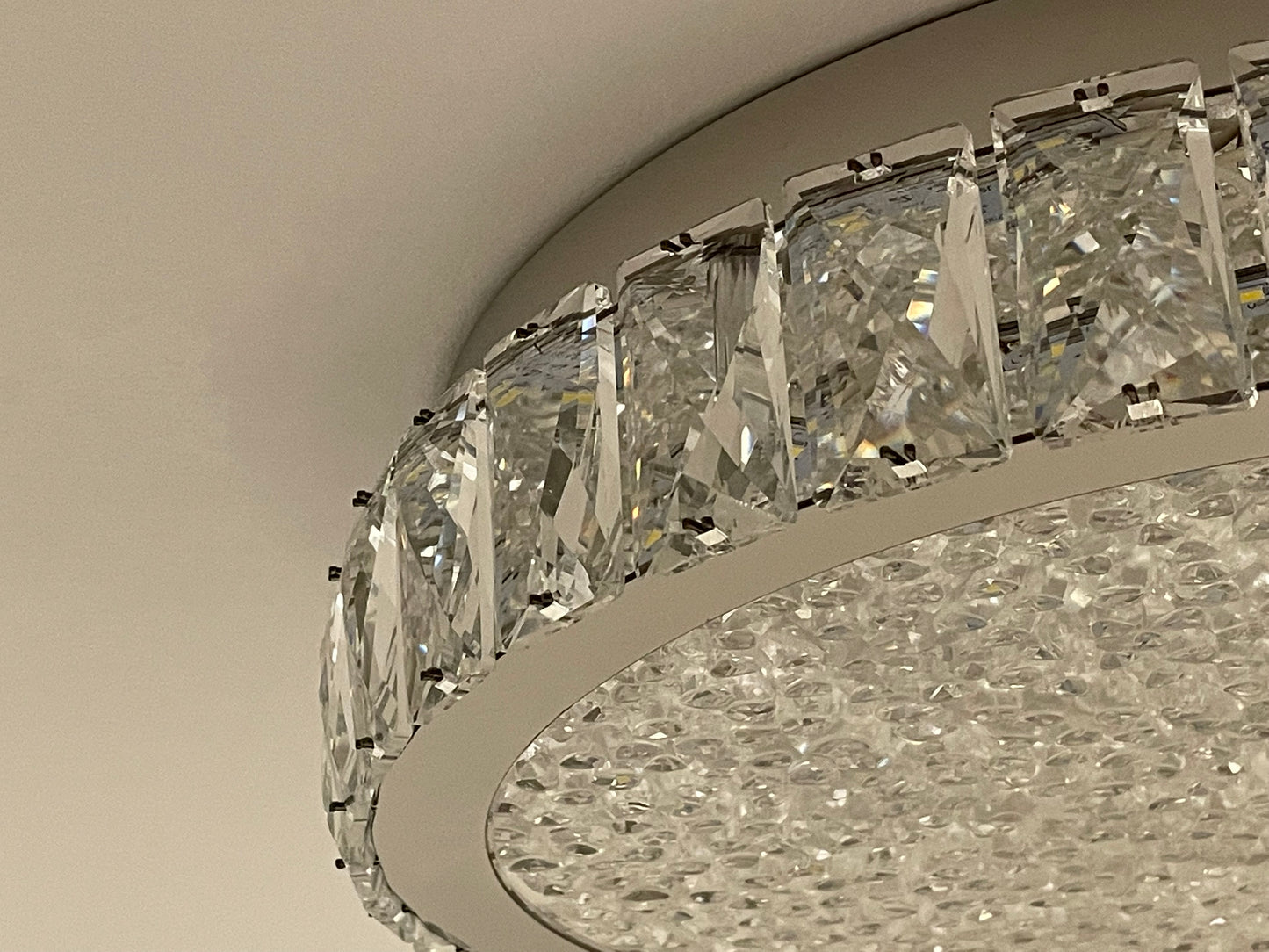 EDAN Crystal Ceiling Light Tri-Colour LED 300mm (Chrome)