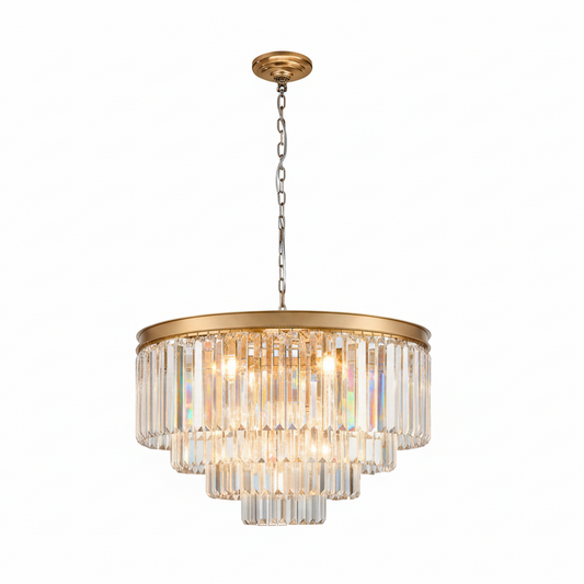 MARF 4-Tier Crystal Chandelier 11 Light 600mm (Brass)