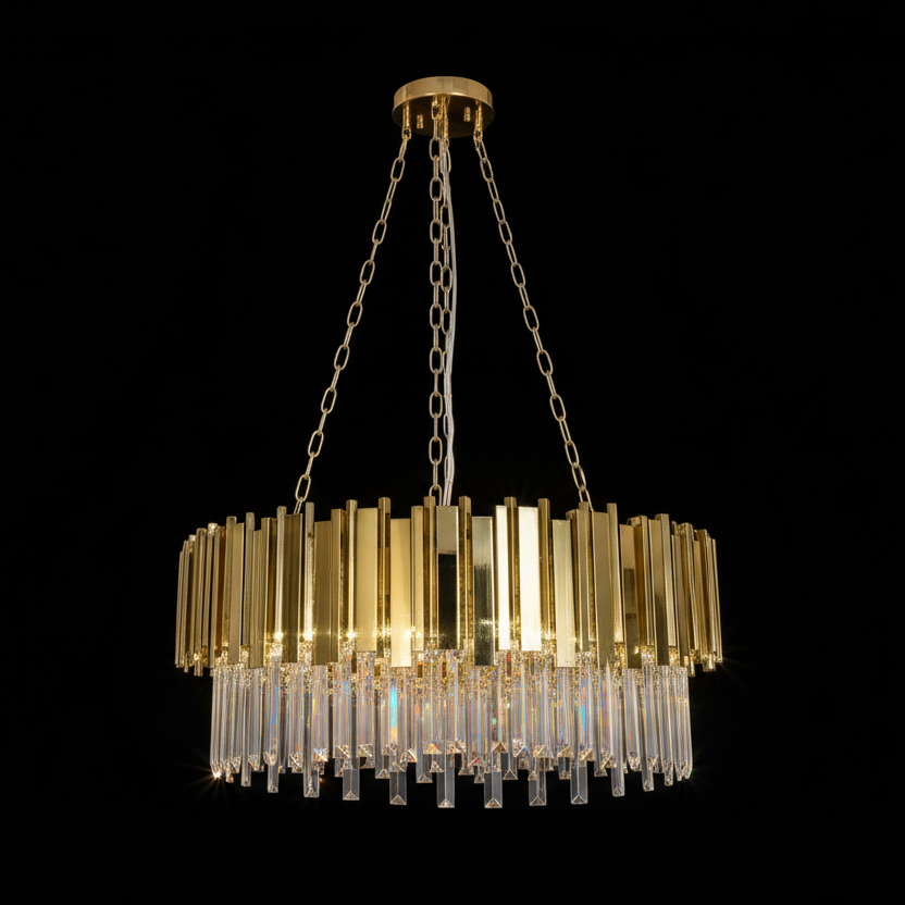SOPHIE Crystal Chandelier 12 Light 800mm (Gold)