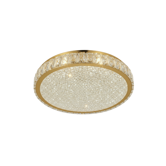 EDAN Crystal Ceiling Light Tri-Colour LED 500mm (Gold)