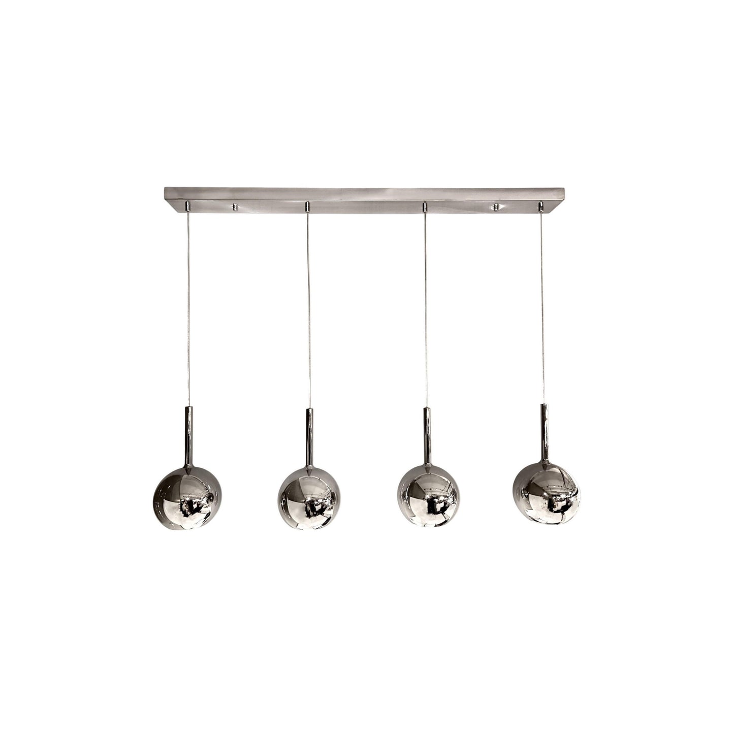 WINKA 4 Light Modern Glass Pendant (Chrome)