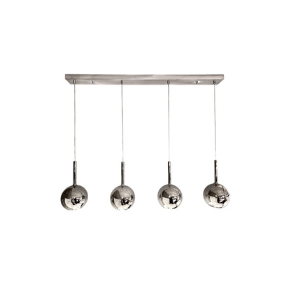 WINKA 4 Light Modern Glass Pendant (Chrome)