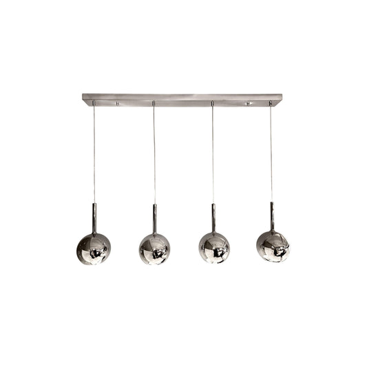 WINKA 4 Light Modern Glass Pendant (Chrome)