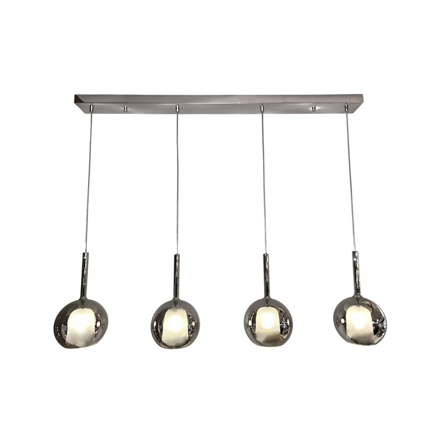 WINKA 4 Light Modern Glass Pendant (Chrome)