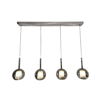 WINKA 4 Light Modern Glass Pendant (Chrome)