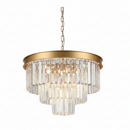 MARF 3-Tier Crystal Chandelier 6 Light 500mm (Brass)