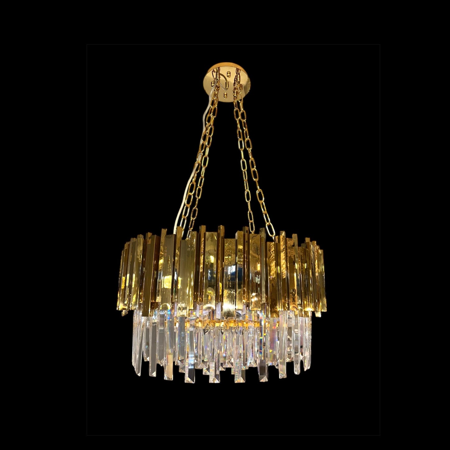 SOPHIE Crystal Chandelier 7 Light 600mm Gold