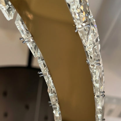 AARON 3 Ring Crystal Pendant Tri-Colour LED (Gold)