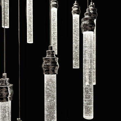 LENA 30 Stick Crystal Pendant Tri-Colour LED (Chrome)