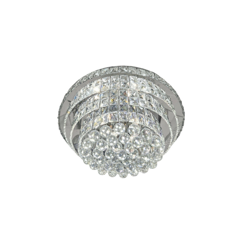 NORRIS Crystal Ceiling Light Tri-Colour LED 600mm (Chrome)