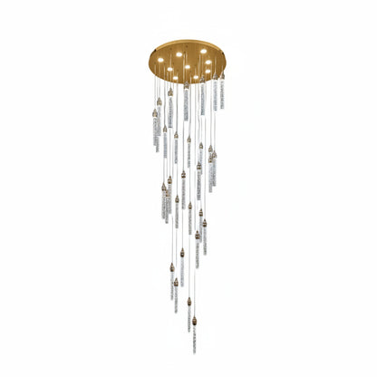 LENA 30 Stick Crystal Pendant Tri-Colour LED (Gold)