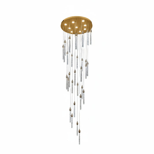 LENA 30 Stick Crystal Pendant Tri-Colour LED (Gold)