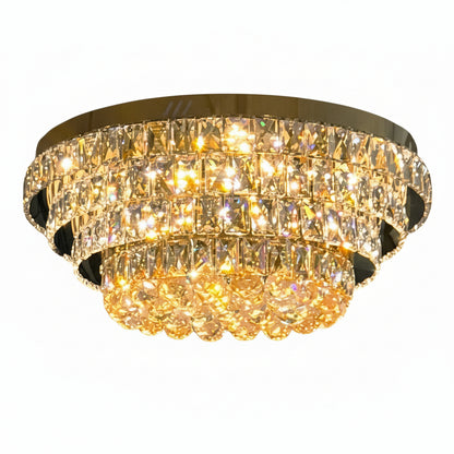 NORRIS Crystal Ceiling Light Tri-Colour LED 600mm (Gold)