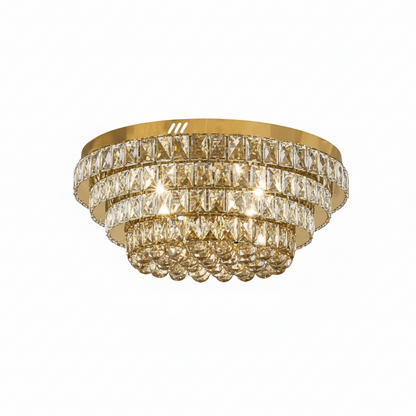 NORRIS Crystal Ceiling Light Tri-Colour LED 600mm (Gold)