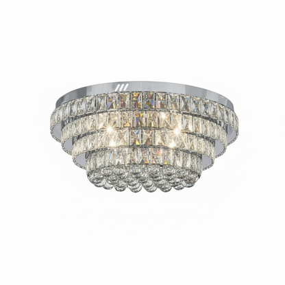 NORRIS Crystal Ceiling Light Tri-Colour LED 600mm (Chrome)