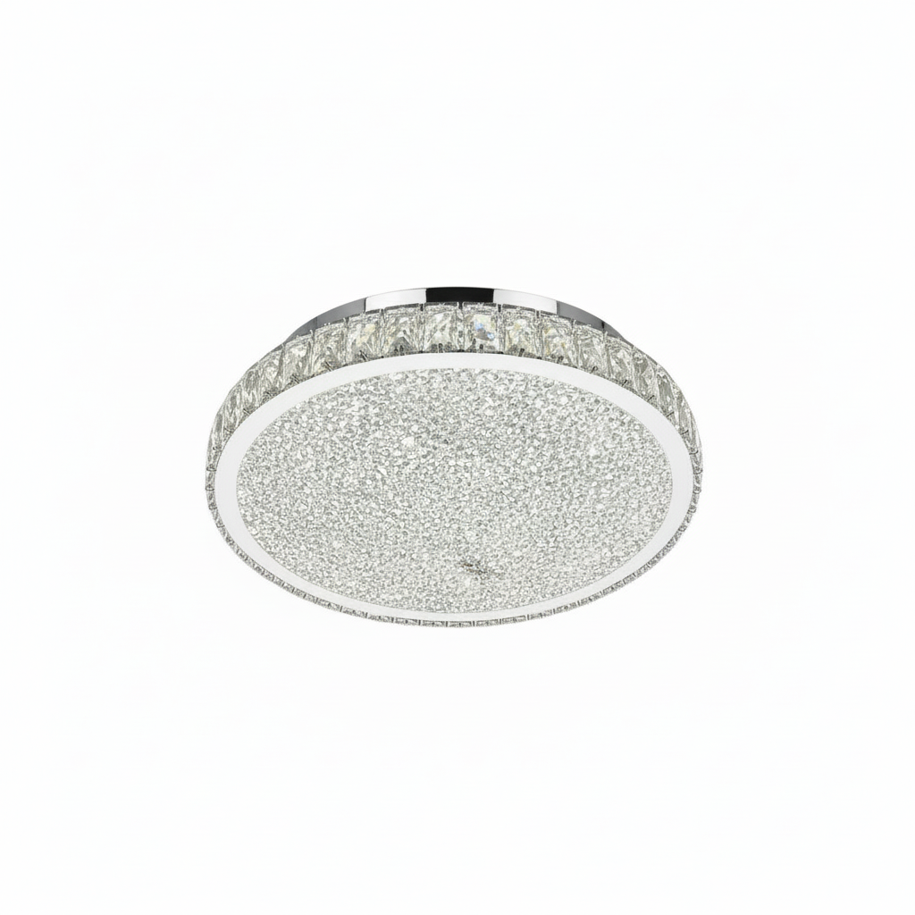 EDAN Crystal Ceiling Light Tri-Colour LED 500mm (Chrome)