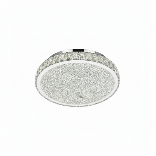 EDAN Crystal Ceiling Light Tri-Colour LED 500mm (Chrome)